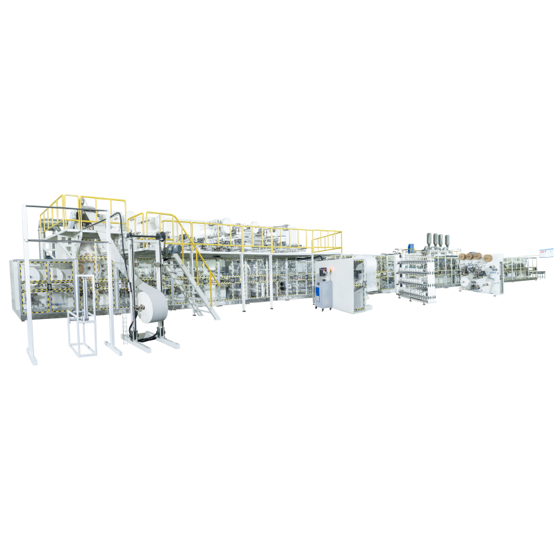 Sanitary napkin production line